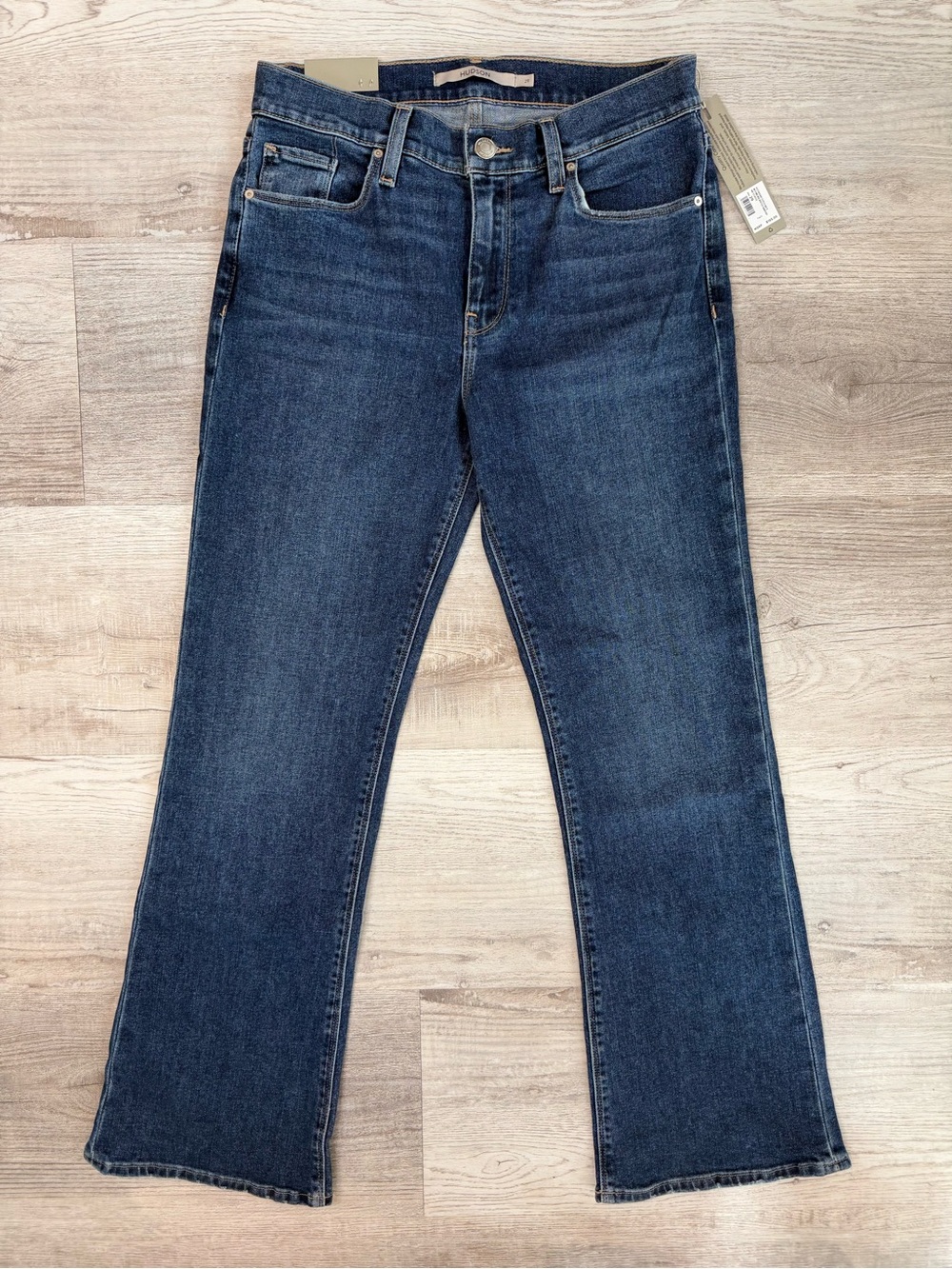 Hudson Jeans Nico Mid-Rise Bootcut Barefoot Wash Message Women’s Size 29 NWT